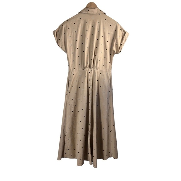 WYATT WYLDE Veronica Midi Dress in Khaki Spot - Picture 4 of 12